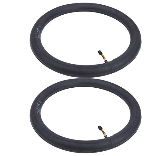 Jiawu Hochwertiges Butylgummi -Innenrohr mit Biegerventil Zum Klappradrad Fahrrad, 2pcs für Straßenräder, Bergfahrräder (16*2.125) von Jiawu