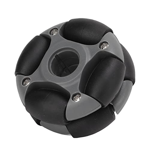 Jiawu Langlebiges 48 -mm -Omni Richtungsrad mit Starkem und Stabilem Design für Roboterwettbewerbe, Geeignet für Roboterräder, Schwarz Grau 2 Kg Ladungskapazität von Jiawu