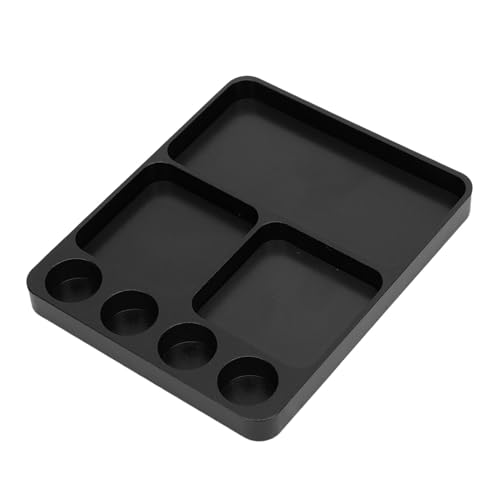 Jiawu Metall -RC -Fixierwerkzeuge Fach Saugfähig Aluminiumlegierschrauben Halterplatte für RC Modellspielzeugreparatur, Ordentlicher Arbeitsraum (Black) von Jiawu