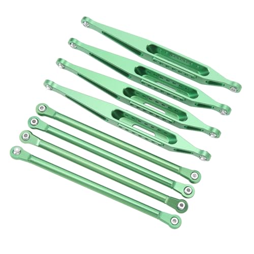 Jiawu Obere Untere Aufhängungsglieder, Aluminiumlegierung, Exquisite Helle Farbe, Präzise Gefertigtes RC-Aufhängungsglieder-Set für Upgrades (Green) von Jiawu