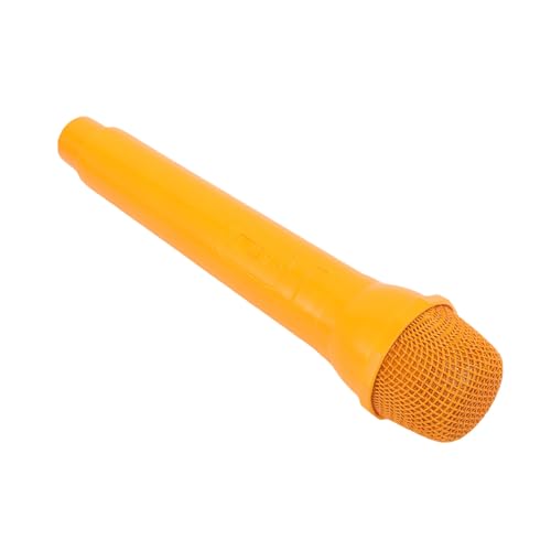 Jiawu Simulationsmikrofon -Prop -Stufe Bereites Trainingstool für Sprachtests, Cosplay Requisite für Authentische Szenenbesuch (ORANGE) von Jiawu