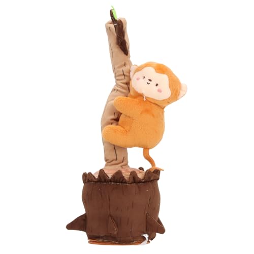 Jiawu Tanzendes, Sprechendes Nachahmungsspielzeug, Stofftier, Elektronisches Plüschbaum-Baby, Sprechendes Nachahmungsspielzeug für Kleinkinder (AFFE) von Jiawu