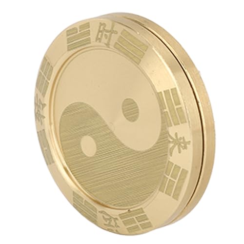 Metall-Gleitmünze, Runder Gleitender Glücksmünzenzyklus Reduziert den Druck von Gold für das Tägliche Leben von Jiawu