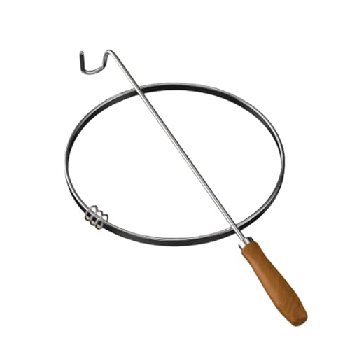 Fitness-Rollreifen, Outdoor-Kreisel mit Holzgriff, Stressabbau, Lernspielzeug für Jugendliche, Balance-Trainingsring für draußen, Jugendspielzeug(50cm,Flat Ring) von Jidanmian