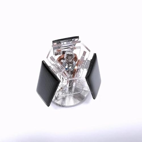 Solar Vertikalmotor, Mini Solar Vertikalmotor mit Mendocino Solarmodul, Lehrmodell, Wissenschafts und Physikwerkzeug, Schreibtischdekoration für das Homeoffice von Jieotwice