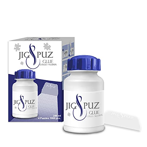 Jig & Puz Kleber 240 ml für 4 Puzzles 1000 Teile mit Spatel von Jig & Puz