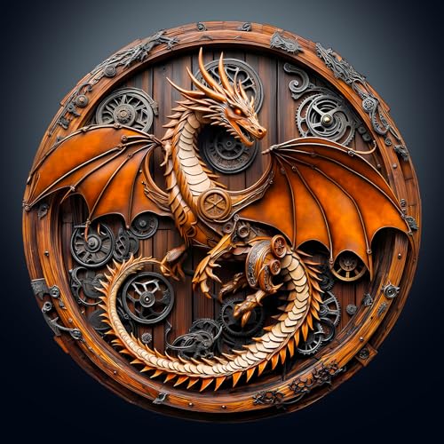 Jigfoxy Holzpuzzle Erwachsene, 3D Vision Mechanischer Drache Holz Puzzle Erwachsen, einzigartiges Holztierpuzzle, Familie und Freunde L-34 * 34cm-300pcs Jigfoxy Holzpuzzle Erwachsene, 3D Vision Mechanischer Drache Holz Puzzle Erwachsen, einzigartiges Holztierpuzzle, Familie und Freunde L-34 * 34cm-300pcs von Jigfoxy