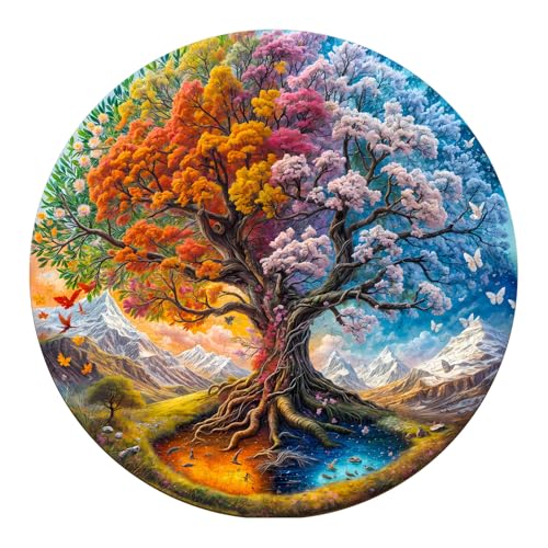 Jigfoxy Holzpuzzle Erwachsene, Baum des Lebens Holz Puzzle Erwachsen, Wooden Puzzle, Einzigartiges Lernspielzeug in Tierform für Freunde der Familie L-34 * 34cm-300pcs Jigfoxy Holzpuzzle Erwachsene, Baum des Lebens Holz Puzzle Erwachsen, Wooden Puzzle, Einzigartiges Lernspielzeug in Tierform für Freunde der Familie L-34 * 34cm-300pcs von Jigfoxy