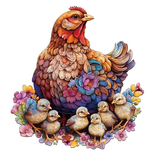 Jigfoxy Holzpuzzle Erwachsene, Hühner und Küken Wooden Puzzle Holz Puzzle Erwachsen Und Kinder, Einzigartiges Lernspielzeug in Tierform für Freunde der Familie L-31.6 * 34cm-250pcs Jigfoxy Holzpuzzle Erwachsene, Hühner und Küken Wooden Puzzle Holz Puzzle Erwachsen Und Kinder, Einzigartiges Lernspielzeug in Tierform für Freunde der Familie L-31.6 * 34cm-250pcs von Jigfoxy