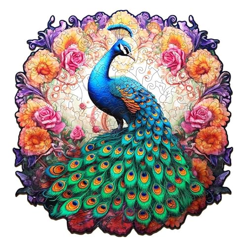 Jigfoxy Holzpuzzle Erwachsene, Pfau Puzzle Erwachsen, Wooden Puzzle Holz Puzzle Erwachsen Und Kinder, Einzigartiges Lernspielzeug in Tierform für Freunde der Familie L-33.1 * 34cm-300pcs Jigfoxy Holzpuzzle Erwachsene, Pfau Puzzle Erwachsen, Wooden Puzzle Holz Puzzle Erwachsen Und Kinder, Einzigartiges Lernspielzeug in Tierform für Freunde der Familie L-33.1 * 34cm-300pcs von Jigfoxy