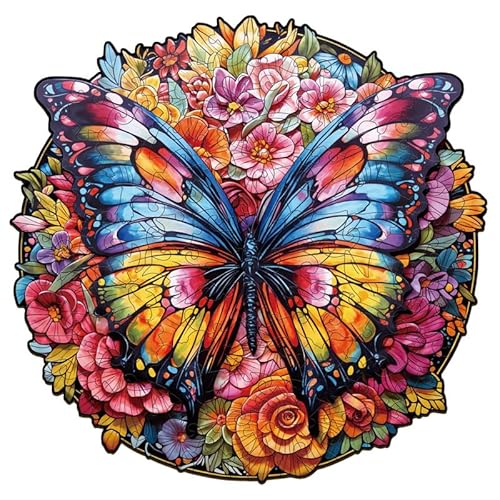 Jigfoxy Holzpuzzle Erwachsene, Schmetterling und Blumen Wooden Puzzle Holz Puzzle Erwachsen Und Kinder, Einzigartiges Lernspielzeug in Tierform für Freunde der Familie L-34 * 33.3cm-300pcs Jigfoxy Holzpuzzle Erwachsene, Schmetterling und Blumen Wooden Puzzle Holz Puzzle Erwachsen Und Kinder, Einzigartiges Lernspielzeug in Tierform für Freunde der Familie L-34 * 33.3cm-300pcs von Jigfoxy