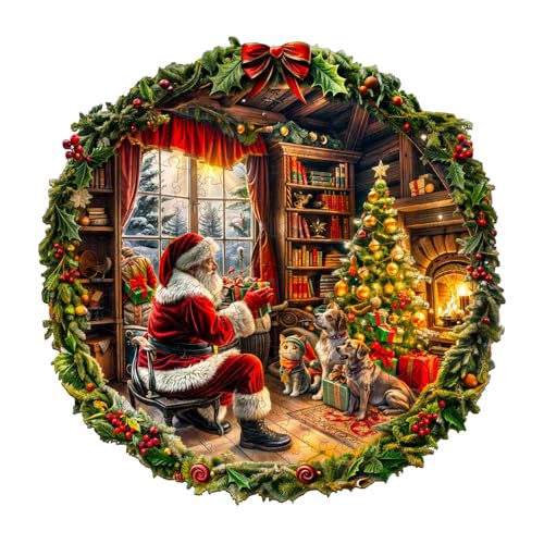 Jigfoxy Holzpuzzle Erwachsene, Weihnachtsmann Holz Puzzle Erwachsen,einzigartiges Holztierpuzzle, Familie und Freunde L-34 * 34cm-280pcs Jigfoxy Holzpuzzle Erwachsene, Weihnachtsmann Holz Puzzle Erwachsen,einzigartiges Holztierpuzzle, Familie und Freunde L-34 * 34cm-280pcs von Jigfoxy