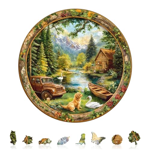 Jigfoxy Holzpuzzle Erwachsene, Zeit am Seeufer Holz Puzzle Erwachsen,einzigartiges Holztierpuzzle, Familie und Freunde L-34 * 34cm-270pcs Jigfoxy Holzpuzzle Erwachsene, Zeit am Seeufer Holz Puzzle Erwachsen,einzigartiges Holztierpuzzle, Familie und Freunde L-34 * 34cm-270pcs von Jigfoxy