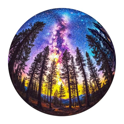 Jigfoxy Holzpuzzle für Erwachsene, galaktisches Wald-Puzzle für Erwachsene, einzigartige Tierform, Holzschnitt-Puzzles, Weihnachtsgeschenke, Erntedankgeschenke für Freunde, Familie (L-34 x 34 cm, 300 Jigfoxy Holzpuzzle für Erwachsene, galaktisches Wald-Puzzle für Erwachsene, einzigartige Tierform, Holzschnitt-Puzzles, Weihnachtsgeschenke, Erntedankgeschenke für Freunde, Familie (L-34 x 34 cm, 300 von Jigfoxy