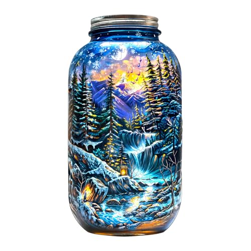 Jigfoxy Holzpuzzles für Erwachsene, die Landschaft in der Glasflasche Holzpuzzles Erwachsene, einzigartige Tierform Holzpuzzle für Erwachsene, Geburtstagsgeschenke für Puzzle-Liebhaber (M-32 x 16,5 cm Jigfoxy Holzpuzzles für Erwachsene, die Landschaft in der Glasflasche Holzpuzzles Erwachsene, einzigartige Tierform Holzpuzzle für Erwachsene, Geburtstagsgeschenke für Puzzle-Liebhaber (M-32 x 16,5 cm von Jigfoxy