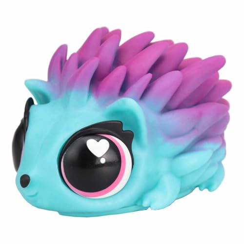 Jiggly Pets - My Spike Pet Blau, Spiky the Igel, interaktiver Igel, weiches Gummimaskottchen, singend, singend, laufen, laufen, mit Musik, Spielzeug für Jungen und Mädchen ab 4 Jahren, Berühmt von Giochi Preziosi