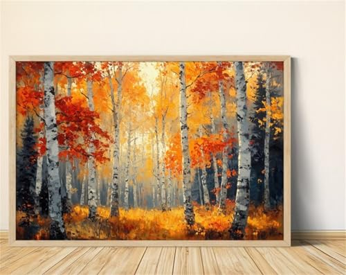 Puzzle 100 Teile, Baumlandschaft Puzzle für Erwachsene 40 x 28 cm Herausforderndes Rätsel Puzzlespiele für Die Ganze Familie Geschenke für Frauen Männer Puzzles 100 von Jiian