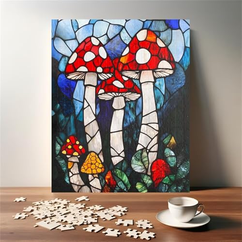 Puzzle 100 Teile, Buntglaspilze Puzzle für Erwachsene 40 x 28 cm Herausforderndes Rätsel Puzzlespiele für Die Ganze Familie Geschenke für Frauen Männer Puzzles 100 von Jiian