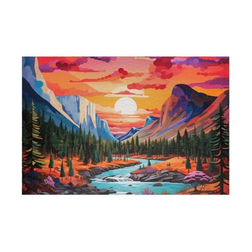 Puzzle 100 Teile, Dschungel Berg Fluss Puzzle für Erwachsene 40 x 28 cm Herausforderndes Rätsel Puzzlespiele für Die Ganze Familie Geschenke für Frauen Männer Puzzles 100 Puzzle 100 Teile, Dschungel Berg Fluss Puzzle für Erwachsene 40 x 28 cm Herausforderndes Rätsel Puzzlespiele für Die Ganze Familie Geschenke für Frauen Männer Puzzles 100 von Jiian