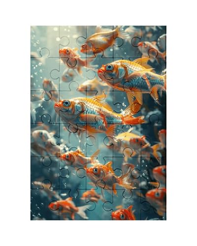 Puzzle 100 Teile, Meereslebewesen Puzzle für Erwachsene 40 x 28 cm Herausforderndes Rätsel Puzzlespiele für Die Ganze Familie Geschenke für Frauen Männer Puzzles 100 von Jiian