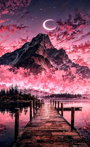 Puzzle 100 Teile, Mondbergbrücke Puzzle für Erwachsene 40 x 28 cm Herausforderndes Rätsel Puzzlespiele für Die Ganze Familie Geschenke für Frauen Männer Puzzles 100 von Jiian