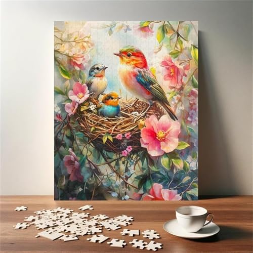 Puzzle 100 Teile, Rosa Blumenvögel Puzzle für Erwachsene 40 x 28 cm Herausforderndes Rätsel Puzzlespiele für Die Ganze Familie Geschenke für Frauen Männer Puzzles 100 Puzzle 100 Teile, Rosa Blumenvögel Puzzle für Erwachsene 40 x 28 cm Herausforderndes Rätsel Puzzlespiele für Die Ganze Familie Geschenke für Frauen Männer Puzzles 100 von Jiian