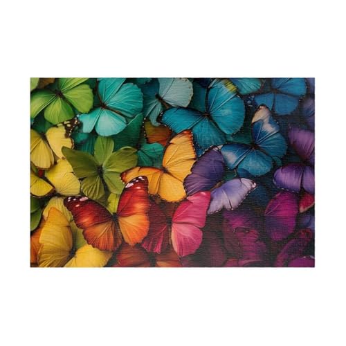 Puzzle 100 Teile, Schmetterling Puzzle für Erwachsene 40 x 28 cm Herausforderndes Rätsel Puzzlespiele für Die Ganze Familie Geschenke für Frauen Männer Puzzles 100 von Jiian