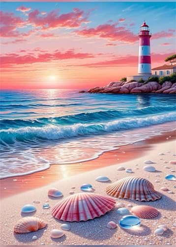 Puzzle 100 Teile, Sonnenaufgang Leuchtturm Muschel Puzzle für Erwachsene 40 x 28 cm Herausforderndes Rätsel Puzzlespiele für Die Ganze Familie Geschenke für Frauen Männer Puzzles 100 Puzzle 100 Teile, Sonnenaufgang Leuchtturm Muschel Puzzle für Erwachsene 40 x 28 cm Herausforderndes Rätsel Puzzlespiele für Die Ganze Familie Geschenke für Frauen Männer Puzzles 100 von Jiian