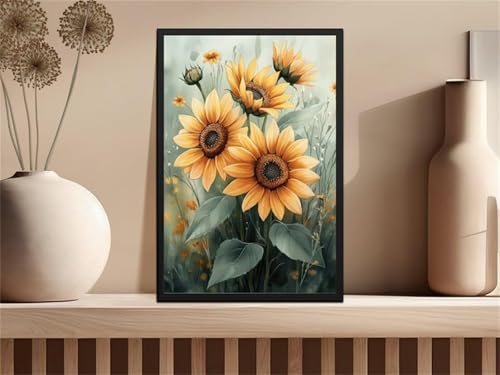 Puzzle 100 Teile, Sonnenblume Puzzle für Erwachsene 40 x 28 cm Herausforderndes Rätsel Puzzlespiele für Die Ganze Familie Geschenke für Frauen Männer Puzzles 100 von Jiian
