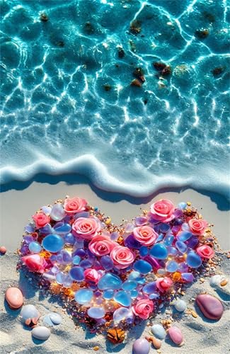 Puzzle 100 Teile, Strandblumen Puzzle für Erwachsene 40 x 28 cm Herausforderndes Rätsel Puzzlespiele für Die Ganze Familie Geschenke für Frauen Männer Puzzles 100 von Jiian