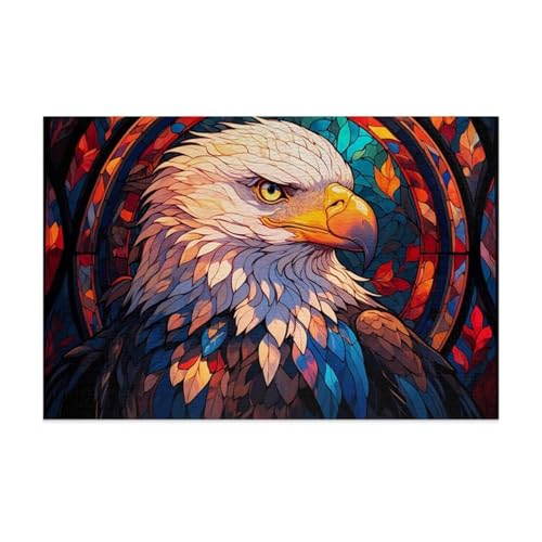 Puzzle 100 Teile, Tieradler Puzzle für Erwachsene 40 x 28 cm Herausforderndes Rätsel Puzzlespiele für Die Ganze Familie Geschenke für Frauen Männer Puzzles 100 von Jiian