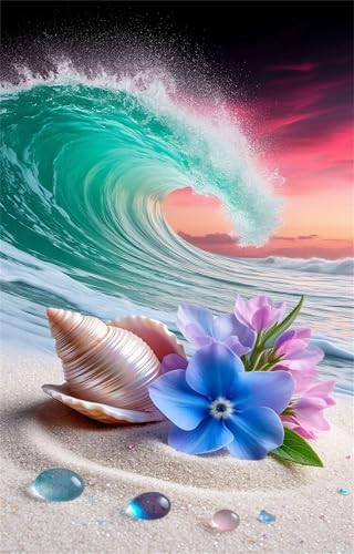 Puzzle 100 Teile, Wellenstrand Puzzle für Erwachsene 40 x 28 cm Herausforderndes Rätsel Puzzlespiele für Die Ganze Familie Geschenke für Frauen Männer Puzzles 100 von Jiian
