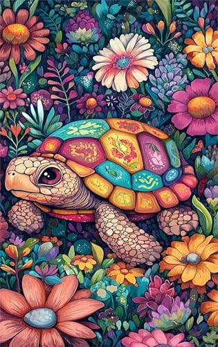 Puzzle 100 Teile Erwachsene Blumenschildkröte 40 x 28 cm, Pädagogisches Spiel, Kreative Unterhaltung, Spaß, Klassisches Puzzle für Erwachsene Puzzle 100 Puzzle 100 Teile Erwachsene Blumenschildkröte 40 x 28 cm, Pädagogisches Spiel, Kreative Unterhaltung, Spaß, Klassisches Puzzle für Erwachsene Puzzle 100 von Jiian