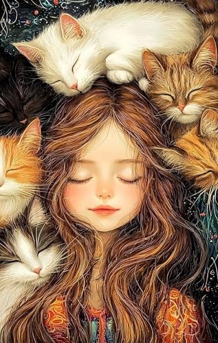 Puzzle 100 Teile Erwachsene Katzenmädchen 40 x 28 cm, Pädagogisches Spiel, Kreative Unterhaltung, Spaß, Klassisches Puzzle für Erwachsene Puzzle 100 Puzzle 100 Teile Erwachsene Katzenmädchen 40 x 28 cm, Pädagogisches Spiel, Kreative Unterhaltung, Spaß, Klassisches Puzzle für Erwachsene Puzzle 100 von Jiian