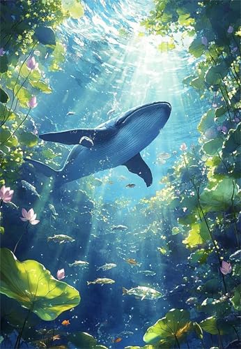 Puzzle 100 Teile Erwachsene Lotuswal 40 x 28 cm, Pädagogisches Spiel, Kreative Unterhaltung, Spaß, Klassisches Puzzle für Erwachsene Puzzle 100 von Jiian