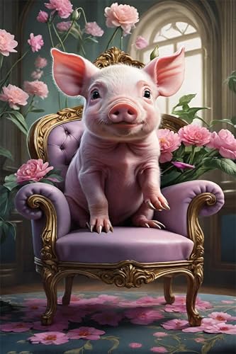 Puzzle 100 Teile Erwachsene Tier Schwein Blumen 40 x 28 cm, Pädagogisches Spiel, Kreative Unterhaltung, Spaß, Klassisches Puzzle für Erwachsene Puzzle 100 Puzzle 100 Teile Erwachsene Tier Schwein Blumen 40 x 28 cm, Pädagogisches Spiel, Kreative Unterhaltung, Spaß, Klassisches Puzzle für Erwachsene Puzzle 100 von Jiian