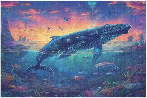 Puzzle 100 Teile Erwachsene Tierwale 40 x 28 cm, Pädagogisches Spiel, Kreative Unterhaltung, Spaß, Klassisches Puzzle für Erwachsene Puzzle 100 Puzzle 100 Teile Erwachsene Tierwale 40 x 28 cm, Pädagogisches Spiel, Kreative Unterhaltung, Spaß, Klassisches Puzzle für Erwachsene Puzzle 100 von Jiian