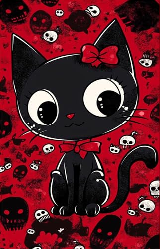 Puzzle 1000 Teile für Erwachsene Cartoon Katze Impossible Game Pädagogisches Spiel Herausforderndes Rätsel 1000 Teile Puzzles 75 x 50 cm von Jiian