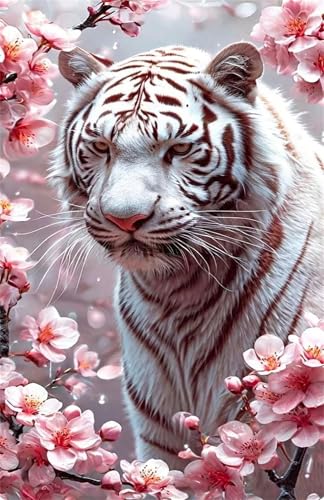 Puzzle 1000 Teile für Erwachsene Tier Tiger Blume Impossible Game Pädagogisches Spiel Herausforderndes Rätsel 1000 Teile Puzzles 75 x 50 cm von Jiian