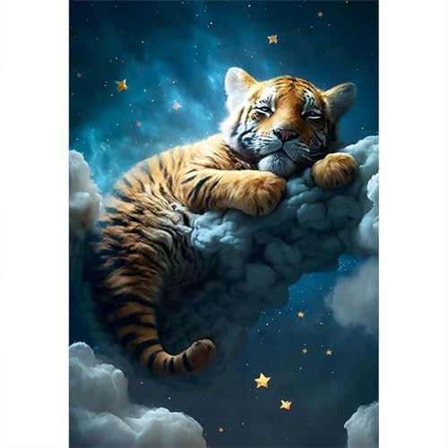Puzzle 1000 Teile für Erwachsene Tiertiger Impossible Game Pädagogisches Spiel Herausforderndes Rätsel 1000 Teile Puzzles 75 x 50 cm von Jiian