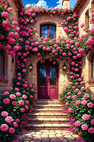 Puzzle 120 Teile für Erwachsene Gartenblumen Impossible Game Pädagogisches Spiel Herausforderndes Rätsel 120 Teile Puzzles 25 x 20 cm von Jiian