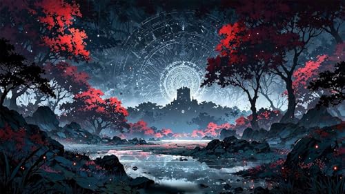 Puzzle 120 Teile für Erwachsene Himmelsbaumsee Impossible Game Pädagogisches Spiel Herausforderndes Rätsel 120 Teile Puzzles 25 x 20 cm von Jiian