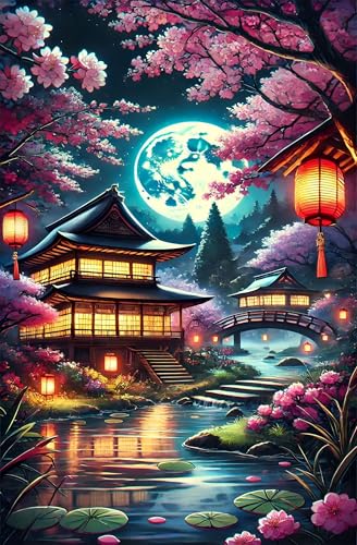 Puzzle 120 Teile für Erwachsene Mondblumen Impossible Game Pädagogisches Spiel Herausforderndes Rätsel 120 Teile Puzzles 25 x 20 cm von Jiian