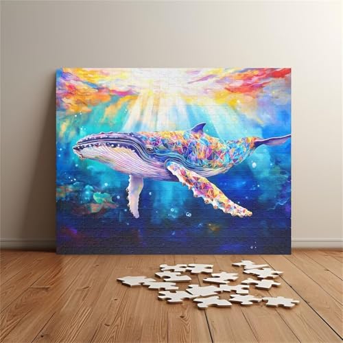 Puzzle 1200 Teile, Aquarellwal Puzzle für Erwachsene 75 x 50 cm Herausforderndes Rätsel Puzzlespiele für Die Ganze Familie Geschenke für Frauen Männer Puzzles 1200 Puzzle 1200 Teile, Aquarellwal Puzzle für Erwachsene 75 x 50 cm Herausforderndes Rätsel Puzzlespiele für Die Ganze Familie Geschenke für Frauen Männer Puzzles 1200 von Jiian