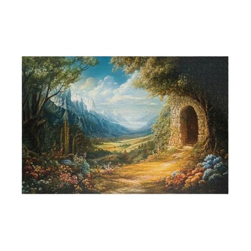 Puzzle 1200 Teile, Bauernhoflandschaft Puzzle für Erwachsene 75 x 50 cm Herausforderndes Rätsel Puzzlespiele für Die Ganze Familie Geschenke für Frauen Männer Puzzles 1200 von Jiian