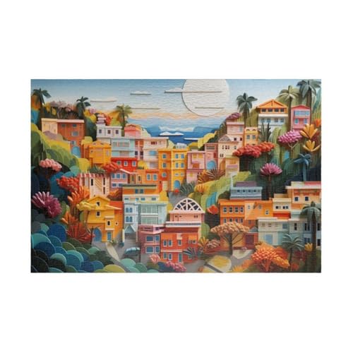 Puzzle 1200 Teile, Cartoon Stadt Puzzle für Erwachsene 75 x 50 cm Herausforderndes Rätsel Puzzlespiele für Die Ganze Familie Geschenke für Frauen Männer Puzzles 1200 Puzzle 1200 Teile, Cartoon Stadt Puzzle für Erwachsene 75 x 50 cm Herausforderndes Rätsel Puzzlespiele für Die Ganze Familie Geschenke für Frauen Männer Puzzles 1200 von Jiian