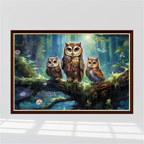 Puzzle 1200 Teile, Tier Eule Baum Puzzle für Erwachsene 75 x 50 cm Herausforderndes Rätsel Puzzlespiele für Die Ganze Familie Geschenke für Frauen Männer Puzzles 1200 von Jiian