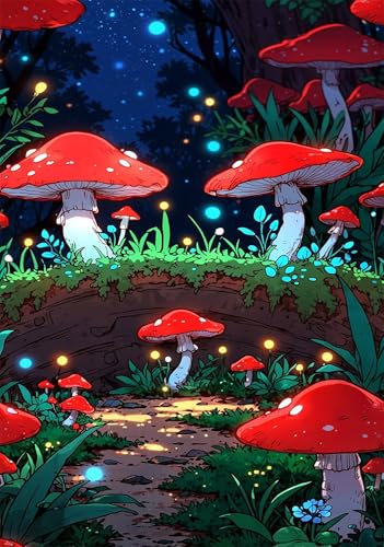 Puzzle 1200 Teile, Traumpilze Puzzle für Erwachsene 75 x 50 cm Herausforderndes Rätsel Puzzlespiele für Die Ganze Familie Geschenke für Frauen Männer Puzzles 1200 Puzzle 1200 Teile, Traumpilze Puzzle für Erwachsene 75 x 50 cm Herausforderndes Rätsel Puzzlespiele für Die Ganze Familie Geschenke für Frauen Männer Puzzles 1200 von Jiian