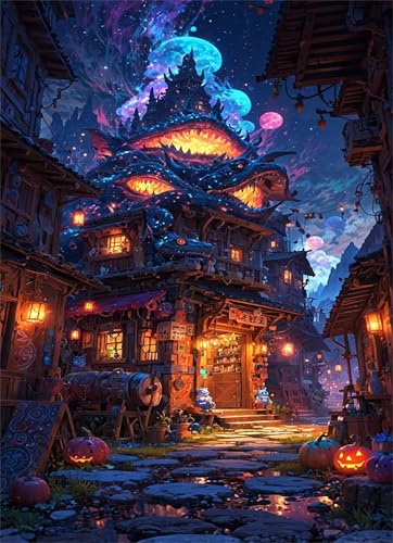 Puzzle 1314 Teile für Erwachsene Fantasielandschaft Impossible Game Pädagogisches Spiel Herausforderndes Rätsel 1314 Teile Puzzles 75 x 50 cm von Jiian