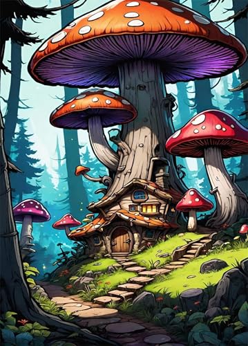 Puzzle 150 Teile, Baumpilz Puzzle für Erwachsene 35 x 25 cm Herausforderndes Rätsel Puzzlespiele für Die Ganze Familie Geschenke für Frauen Männer Puzzles 150 von Jiian